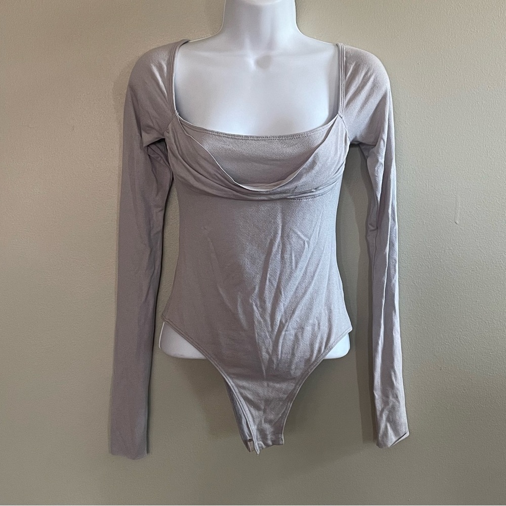 Free People Movement Cowl Neck Bodysuit NWOT